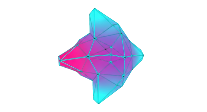 Isolated Abstract Geometric Shape