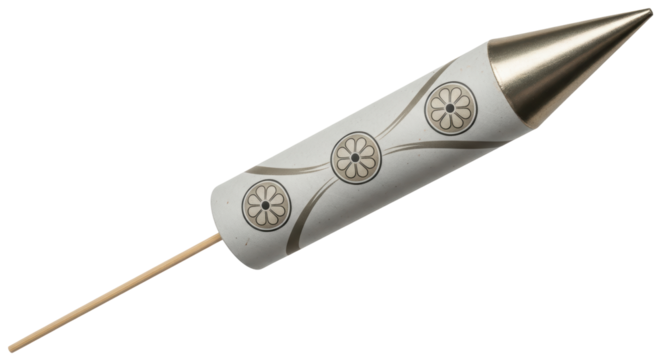 Isolated Decorative Party Rocket