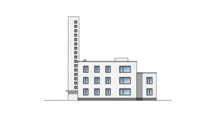 Isolated City Building