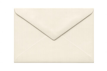 Closed white envelope isolated on transparent background, symbolizing traditional mail and communication