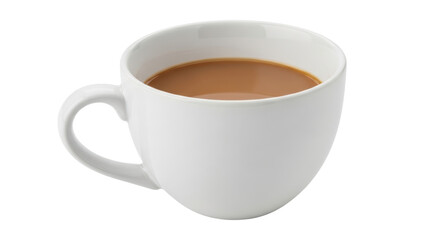 Isolated Coffee Cup with Milk
