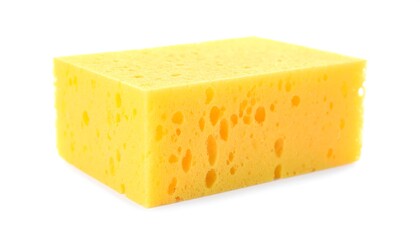 Yellow cleaning sponge