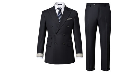 Isolated Double Breasted Suit