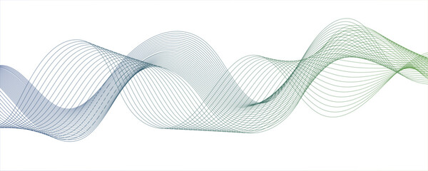 Abstract modern background with flowing wave lines in gradient shades of blue and aqua. smooth, curved, Smooth, dynamic curves overlap with transparent layers, creating a modern.