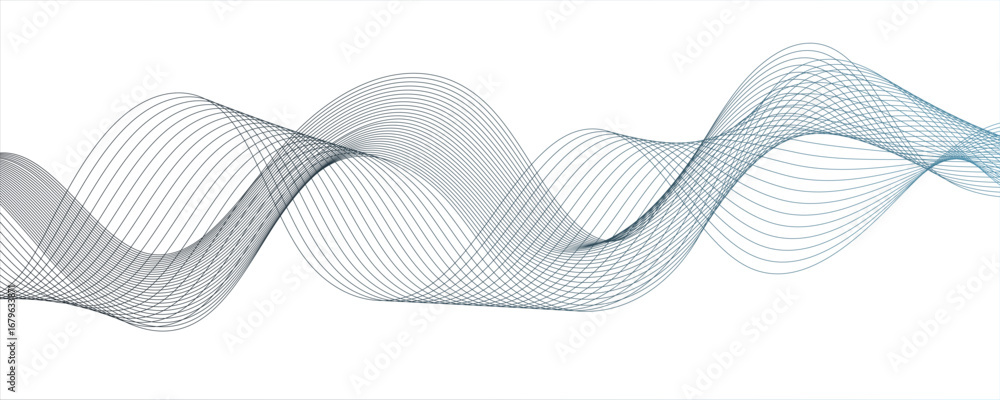 Aufkleber abstract wire gradient mesh. vector illustration rolling hills. network structure surface checkered 