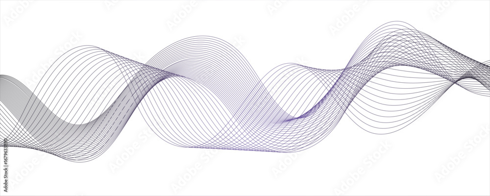 Poster abstract wave design with a series of flowing, overlapping sinusoidal curves in a gradient.abstract 