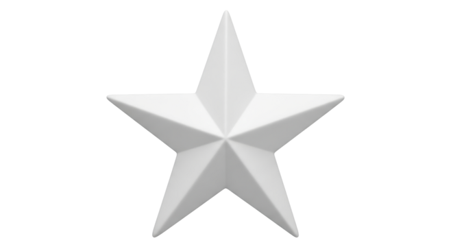 Isolated White Star