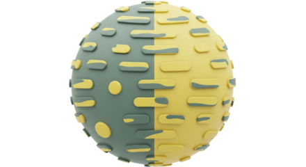 Isolated Geometric Pattern Ball