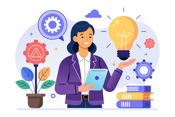 Businesswoman with an Idea