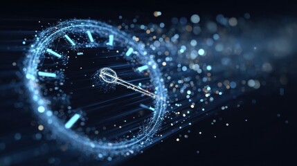 Digital speedometer graphic