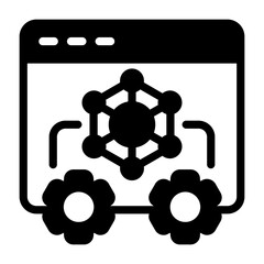 Infrastructure page Semi Solid Vector Icon