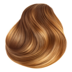 Fototapeta premium Golden brown hair color sample