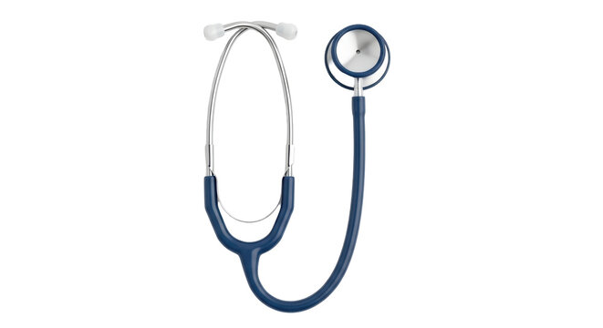 Isolated Blue Stethoscope - Powered by Adobe