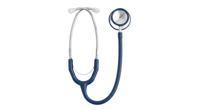 Isolated Blue Stethoscope