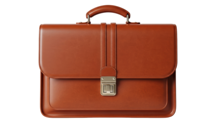 Isolated Brown Leather Bag