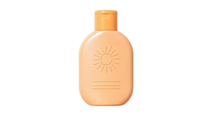 Isolated Sunscreen Bottle, 3D Render
