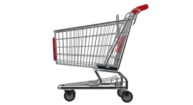 Isolated Shopping Cart - Powered by Adobe