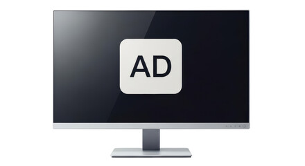 Isolated Ad on Computer Screen