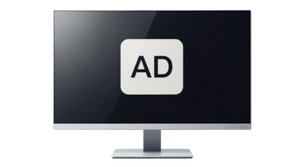 Isolated Ad on Computer Screen
