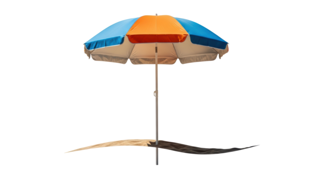 Isolated Beach Umbrella Parasol