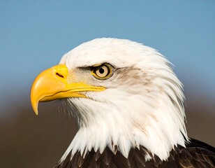 Obraz premium Close-up of an eagle's head