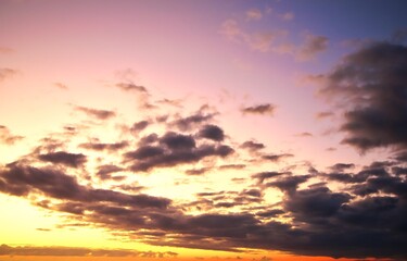 New Zealand Sky Replacement Cloudy Sunset