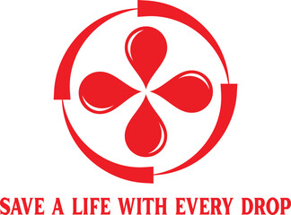 Blood Donation Logo Design –Save Life with Every Drop Vector