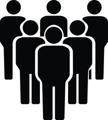 People flat icons set. Team of workers. User profile symbol. Group of people. Group of users collection. Persons symbol. Men women. Crowd of humans. Vector illustration !