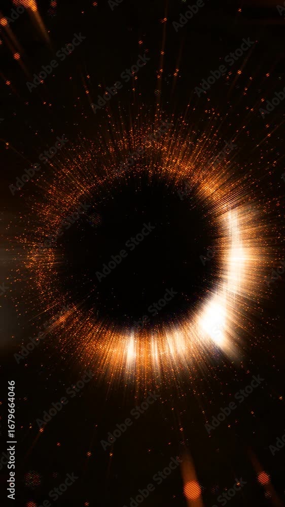 Poster experience a captivating display of movement and color with swirling patterns and radiant sparks in 