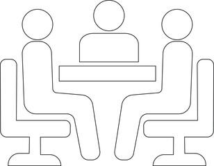 People thin line icons set. Team of workers. User profile symbol. Group of people. Group of users collection. Persons symbol. Men women. Crowd of humans. Vector illustration !