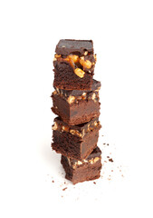 Nut Brownie, Homemade German Chocolate Cake, Chocolate Peanuts Cake, Brownie Square Piece