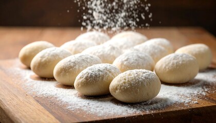 Sweet pastries dusted with powdered sugar (1)
