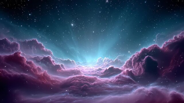 Nebula Universe Starry Sky Background Infinite Extension