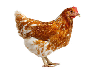 Red Speckled Chicken on Transparent Background