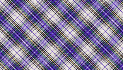 Traditional Scottish Tartan Fabric Purple Texture