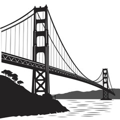 Naklejka premium golden gate bridge san francisco