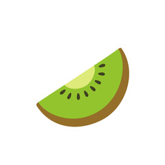 Kiwi slice illustration. Vector illustration. 