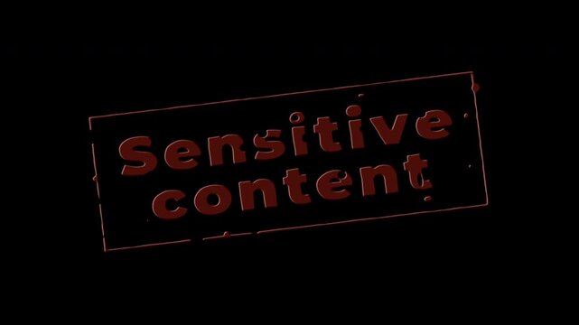 4k stock | 18+ not allowed sign sensitive content for age appropriateness, preventing access to mature themes suitable for restricted audiences.