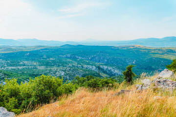 Naklejka premium Kudin most or Kudin bridge on Krupa river in Croatia in Velebit National park