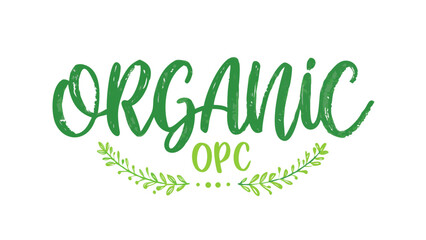 Fototapeta premium Organic opc green leaves natural plant based product eco friendly healthy lifestyle vegan vegetarian diet food 100