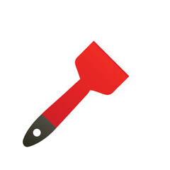 Flat Color Snowboard Wax Brush Tool Illustration  