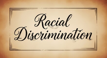 Racial discrimination conceptual art with vintage sepia tones for social awareness campaigns