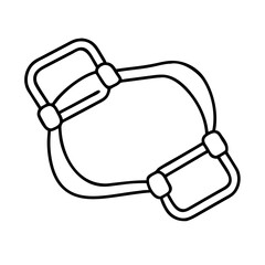 Vector art of pushup bars are a piece of fitness equipment used to enhance pushups and target different muscle groups