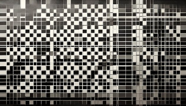 black and white checkerboard pattern