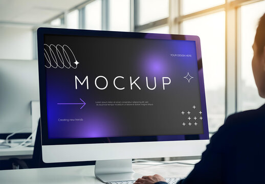 Computer Screen Mockup