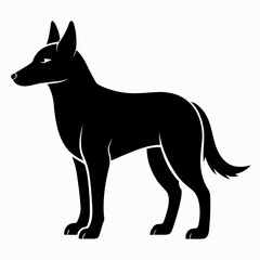 Minimal Dingo Vector Illustration 