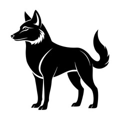 Minimal Dingo Vector Illustration 
