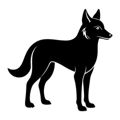 Minimal Dingo Vector Illustration 