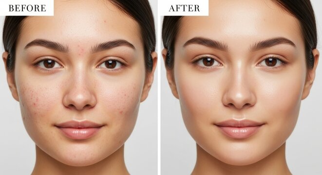 Before and After Makeup Transformation