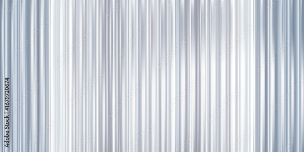 Aufkleber transparent ribbed glass pattern with a 3d background effect and abstract gradient blur. silver seam